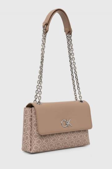 Сумочка Calvin Klein цвет бежевый K60K612641 Сумочка Calvin Klein цвет бежевый K60K612641