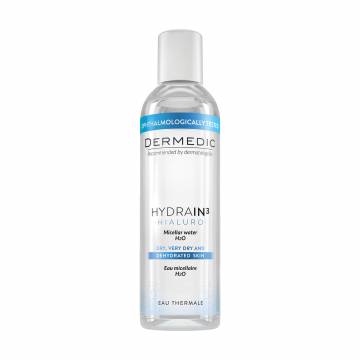 Мицеллярная вода для лица Dermedic Hydrain 3 Hialuro Micellar Water H2O для сухой, очень сухой и обезвоженной кожи, 200 мл Мицеллярная вода для лица Dermedic Hydrain 3 Hialuro Micellar Water H2O для сухой, очень сухой и обезвоженной кожи, 200 мл