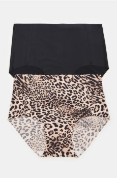 Трусики хіпстер з високою талією 2 штуки - різнобарвний