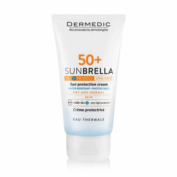 Солнцезащитный крем Dermedic Sunbrella Sun Protection Cream, SPF 50+, для сухой и нормальной кожи, 50 г Солнцезащитный крем Dermedic Sunbrella Sun Protection Cream, SPF 50+, для сухой и нормальной кожи, 50 г