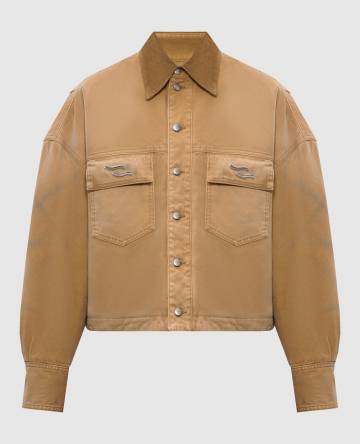 Коричневая куртка Jiacca с винтажным эффектом
