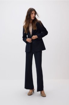 Reserved - Однобортний блейзер із додаванням віскози - темно-синій - YS462-59X