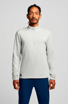 Мужская серая спортивная кофта TRIUMPH 3D 1/2 ZIP Серый XL Saucony SAM800357-GYH