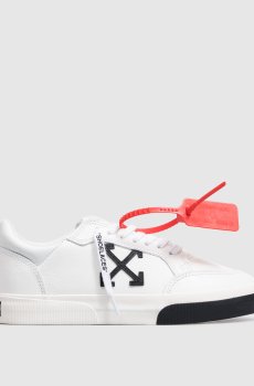 Белые кожаные кроссовки Vulcanized