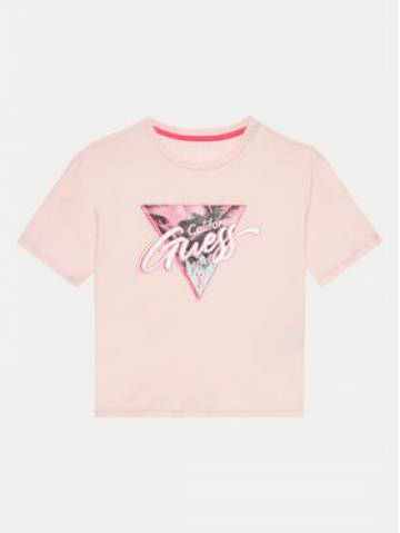 Guess Футболка J4GI26 K6YW1 Рожевий Regular Fit Guess Футболка J4GI26 K6YW1 Рожевий Regular Fit