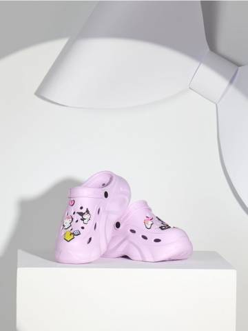 Клоги з ремінцем на п’яті Hello Kitty - Фіолетовий Клоги з ремінцем на п’яті Hello Kitty - Фіолетовий