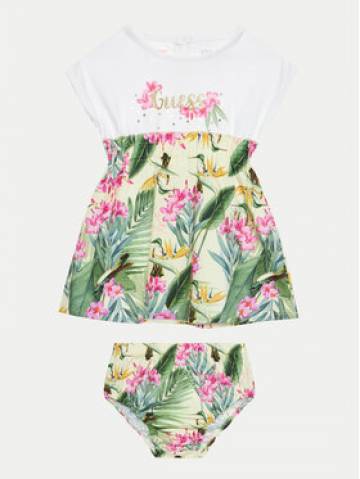 Guess Повсякденна сукня A4GK09 K6YW0 Білий Regular Fit Guess Повсякденна сукня A4GK09 K6YW0 Білий Regular Fit