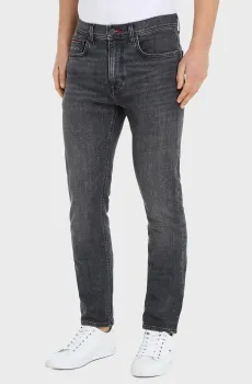 Мужские серые джинсы SLIM BLEECKER PSTR DAMON BLK Серый 36-32 Tommy Hilfiger MW0MW33965