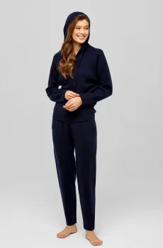 Женские темно-синие шерстяные брюки Синий 36 MARC&ANDRE W21-00CH510