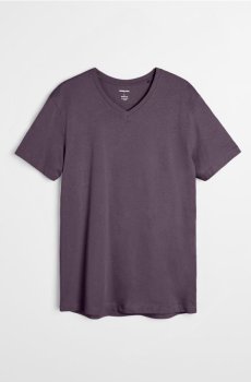 Бавовняна футболка basic - фіолетовий