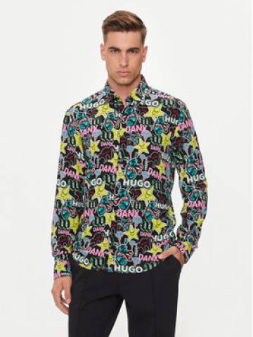 Hugo Сорочка Ermo 50520083 Чорний Slim Fit Hugo Сорочка Ermo 50520083 Чорний Slim Fit