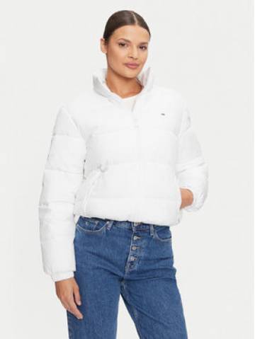 Tommy Jeans Пуховик Essential DW0DW18827 Білий Regular Fit Tommy Jeans Пуховик Essential DW0DW18827 Білий Regular Fit