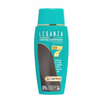 Безаммиачный тонирующий бальзам для волос Leganza 30 Светло-коричневый, 150 мл Безаммиачный тонирующий бальзам для волос Leganza 30 Светло-коричневый, 150 мл