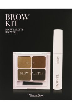 Уценка! Набор для макияжа бровей Pierre Rene Brow Kit (палетка теней, 7.2 г + гель, 10 мл)