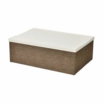 Короб складной Handy Home Коричневый, с пластиковой крышкой 33*23*11 см (EH-01S) Короб складной Handy Home Коричневый, с пластиковой крышкой 33*23*11 см (EH-01S)