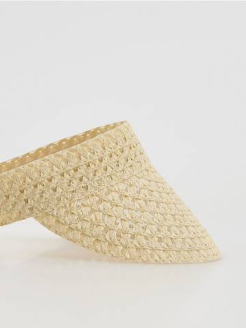 Reserved - Плетений козирок - нюдовий - 687CO-02X