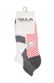 Носки универсальные Giulia US1 Sport Trekking, низкие, белые, размер 40-42