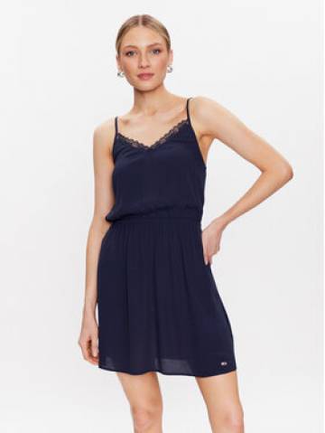Tommy Jeans Літня сукня Essential DW0DW15174 Cиній Regular Fit Tommy Jeans Літня сукня Essential DW0DW15174 Cиній Regular Fit