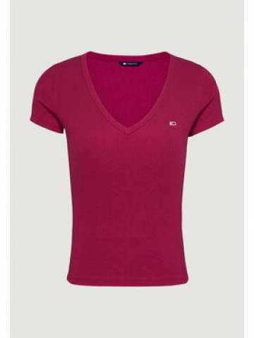 Tommy Jeans Футболка Essential DW0DW17385 Рожевий Slim Fit Tommy Jeans Футболка Essential DW0DW17385 Рожевий Slim Fit