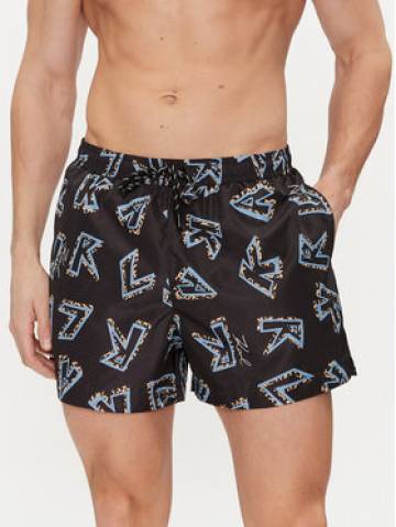 KARL LAGERFELD Пляжні шорти 241M2212 Чорний Regular Fit KARL LAGERFELD Пляжні шорти 241M2212 Чорний Regular Fit