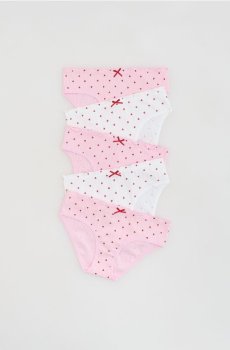 Reserved - Візерунчасті трусики, 5 шт. - білий - 637IN-00X