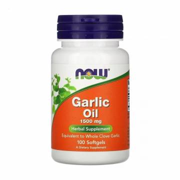 Масло чеснока Now Foods Garlic Oil 1500 мг, 100 капсул Масло чеснока Now Foods Garlic Oil 1500 мг, 100 капсул
