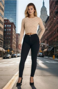 Джинси skinny - чорний