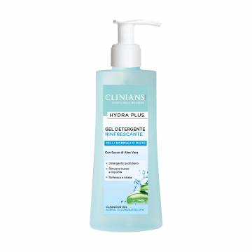 Гель для умывания Clinians Hydra Plus для нормальной и комбинированной кожи с соком Алоэ, 150 мл Гель для умывания Clinians Hydra Plus для нормальной и комбинированной кожи с соком Алоэ, 150 мл