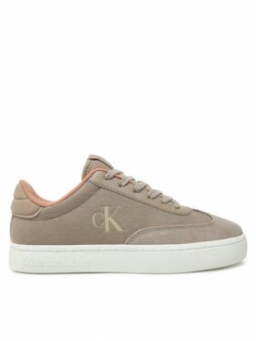 Calvin Klein Jeans Снікерcи Classic Cupsole Low Mix Mg Wn YW0YW01636 Бежевий Calvin Klein Jeans Снікерcи Classic Cupsole Low Mix Mg Wn YW0YW01636 Бежевий