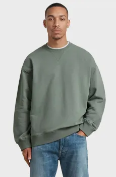 Мужской зеленый свитшот GS-01 relaxed Зеленый L G-Star RAW D29327,D395