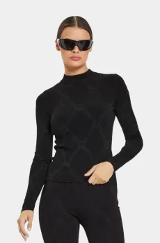 Женский черный гольф Черный L HUGO 5945