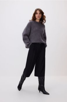 Reserved - Джемпер із додаванням мохеру й вовни - середньо-сірий - 323HI-85X