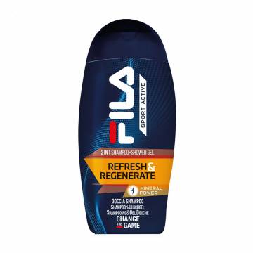 Парфюмированный шампунь-гель для душа Fila Sport Active Refresh & Regenerate унисекс, 250 мл Парфюмированный шампунь-гель для душа Fila Sport Active Refresh & Regenerate унисекс, 250 мл