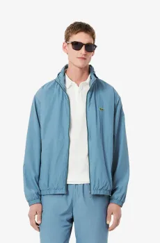Мужская голубая водонепроницаемая куртка Голубой 48 Lacoste BH8901HD9