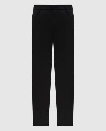 Черные брюки с монограммой логотипа Черные брюки с монограммой логотипа