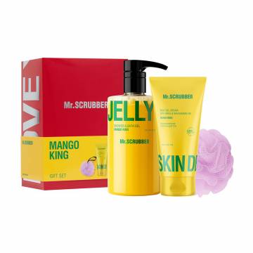 Подарочный набор Mr.Scrubber Mango King (гель для душа, 500 мл + увлажняющий крем-гель для тела, 150 мл + мочалка, 1 шт) Подарочный набор Mr.Scrubber Mango King (гель для душа, 500 мл + увлажняющий крем-гель для тела, 150 мл + мочалка, 1 шт)