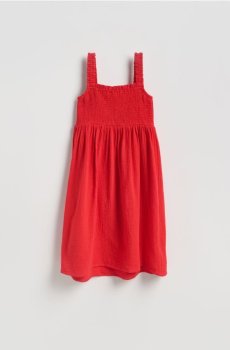 Reserved - Муслінова сукня міді - червоний - 509IY-33X