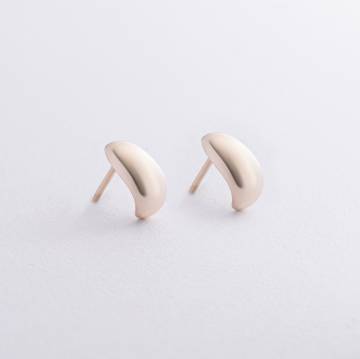 Серьги - пусеты "Polly" в желтом золоте с09146 Серьги - пусеты "Polly" в желтом золоте с09146
