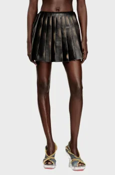 Женская темно-коричневая плиссированная юбка O-SAKA-MINI Коричневый 40 Diesel A21153 0ALBP