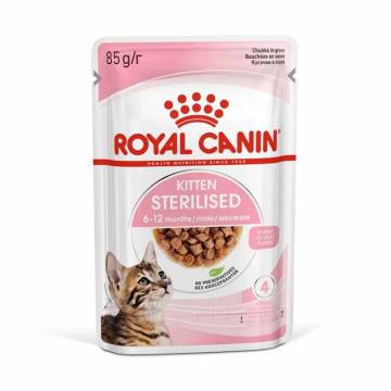 Влажный корм для стерилизованных котят Royal Canin Kitten Sterilised кусочки в соусе, 85 г (1071001)