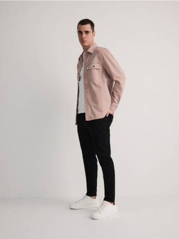 Reserved - Джинси carrot slim з ефектом прання - чорний - YQ347-99J Reserved - Джинси carrot slim з ефектом прання - чорний - YQ347-99J