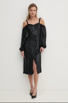 Платье из велюра Answear.LAB