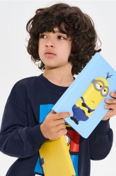 Блокнот із 3D обкладинкою Minions - light blue