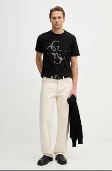 Хлопковая футболка Guess