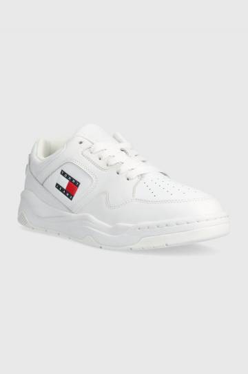 Кроссовки Tommy Jeans TJM LEATHER OUTSOLE COLOR цвет белый EM0EM01350 Кроссовки Tommy Jeans TJM LEATHER OUTSOLE COLOR цвет белый EM0EM01350