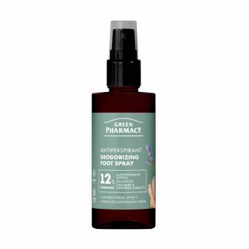 Дезодорирующий спрей-антиперспирант для ног Green Pharmacy Antiperspirant Deodorizing Foot Spray, 150 мл Дезодорирующий спрей-антиперспирант для ног Green Pharmacy Antiperspirant Deodorizing Foot Spray, 150 мл