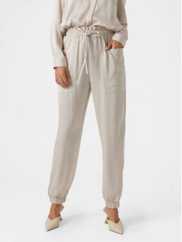 Vero Moda Штани з тканини Marys 10300405 Écru Loose Fit Vero Moda Штани з тканини Marys 10300405 Écru Loose Fit
