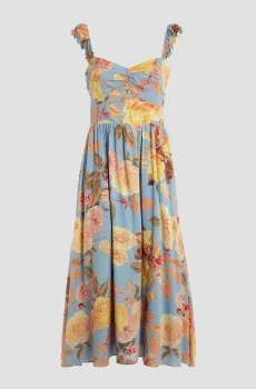 Женский голубой сарафан с узором Голубой M Guess W3GK92.WEKC0;P7FU