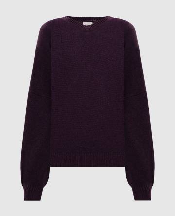 Фиолетовый пуловер Wolfe из кашемира