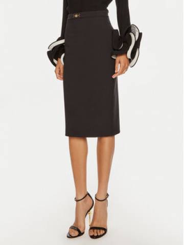 Elisabetta Franchi Спідниця-олівець GO-04-446E2-V260 Чорний Slim Fit Elisabetta Franchi Спідниця-олівець GO-04-446E2-V260 Чорний Slim Fit